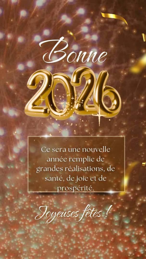 BONNE ANNÉE 2026 A TOUS LES PARTENAIRES DE L'UNIVERSITÉ DE LA NOUVELLE PAQUES